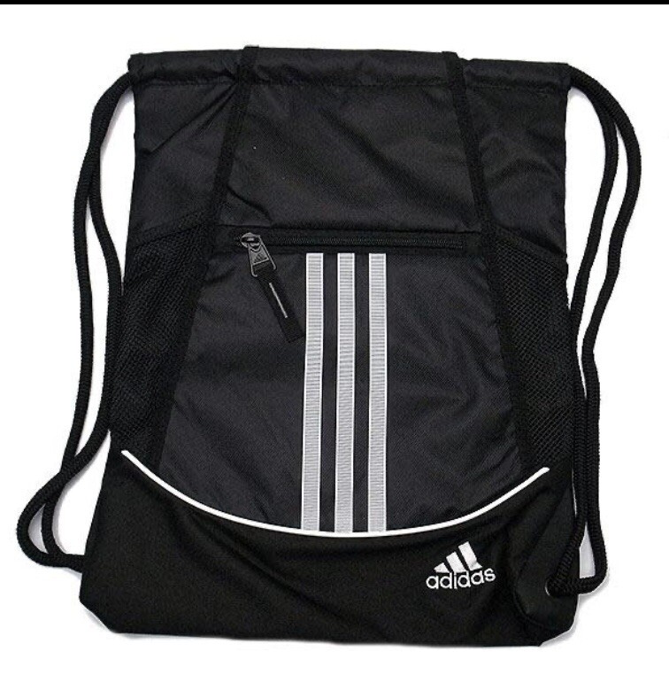 Black Adidas Alliance II Sackpack, Pocket Drawstring (MSRP $20)✔️