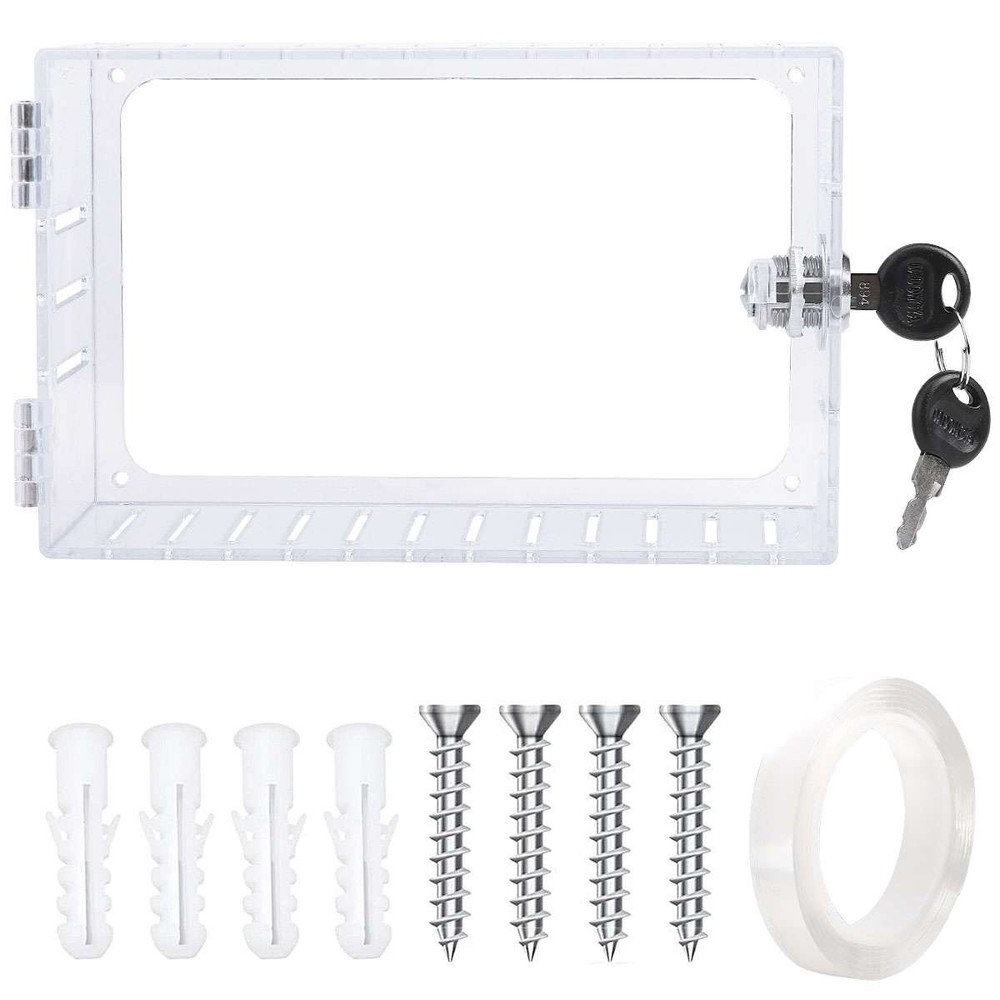 Thermostat Cover Large Universal Combination Lock Clear Box Guard Wall Mounted