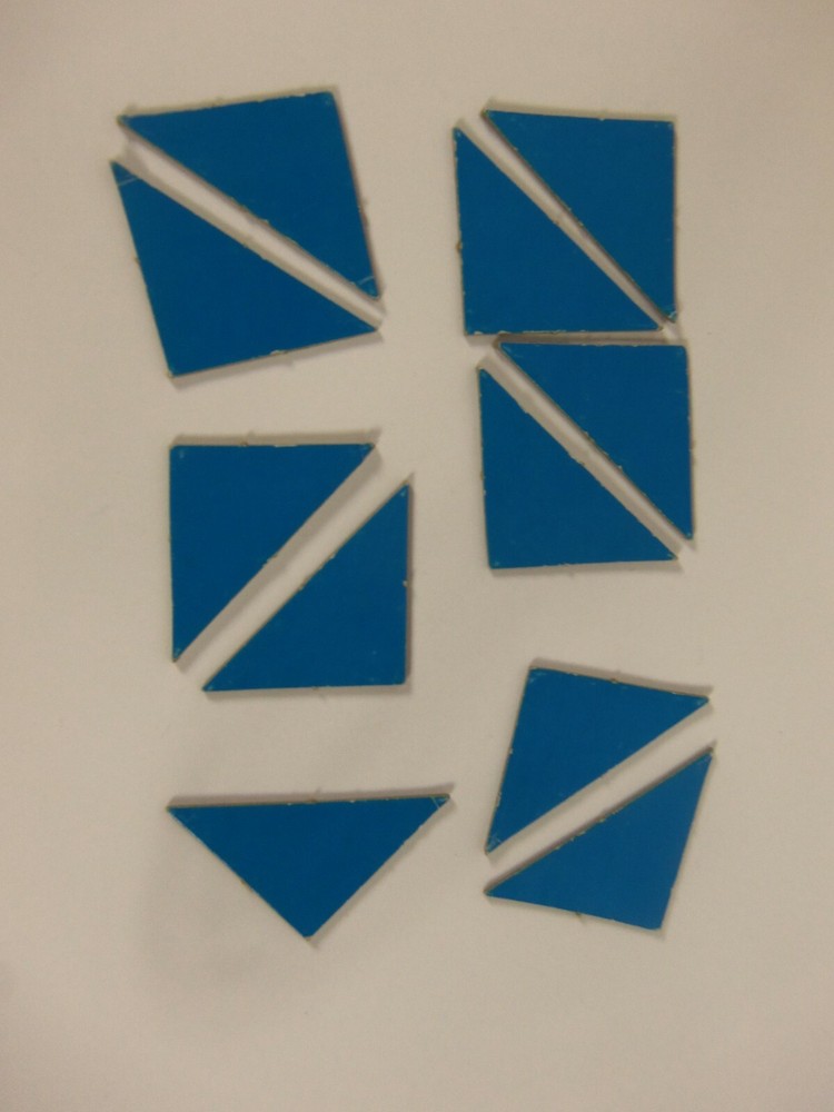 Milton Bradley Make A Shape Parquetry Design Cardboard Learning Game