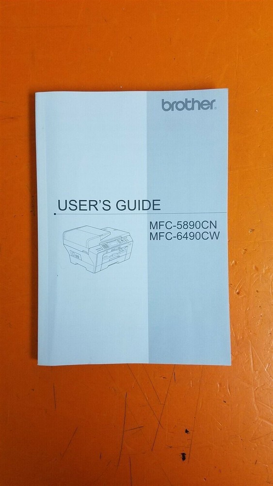 ⭐️⭐️⭐️⭐️⭐️ Brother MFC-5890CN & MFC-6490CW Printer Manual User's Guide Book