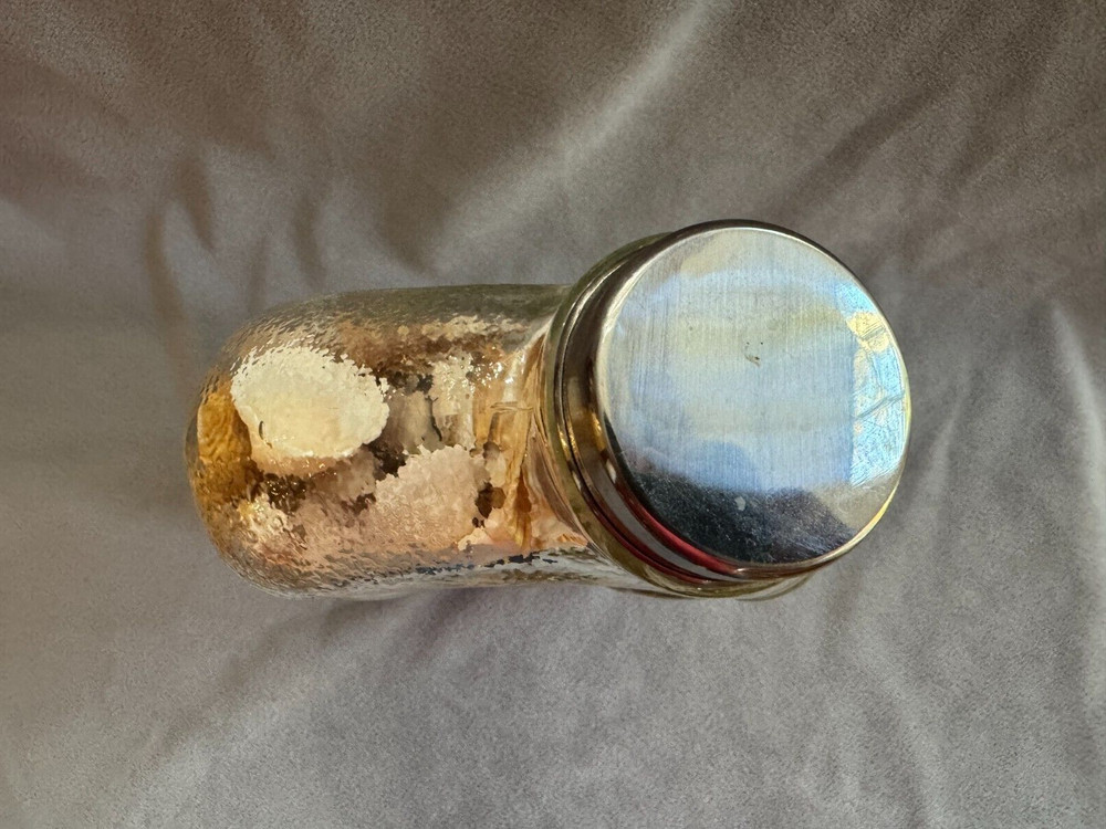 Shell Filled Bubble Textured Surface Jar with Lid
