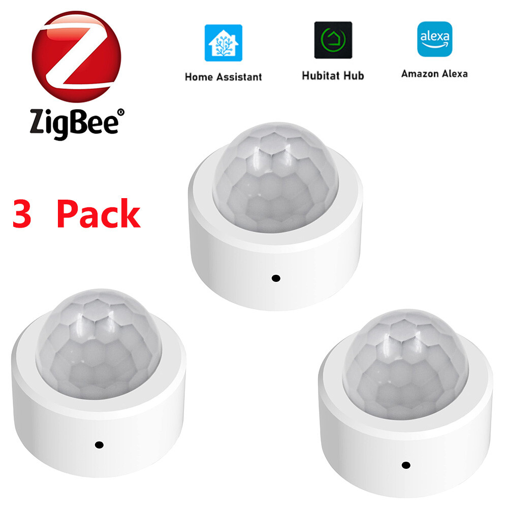 2 Zigbee Wireless Motion Sensor Detector for Smart Home Assistant Hubitat Alexa