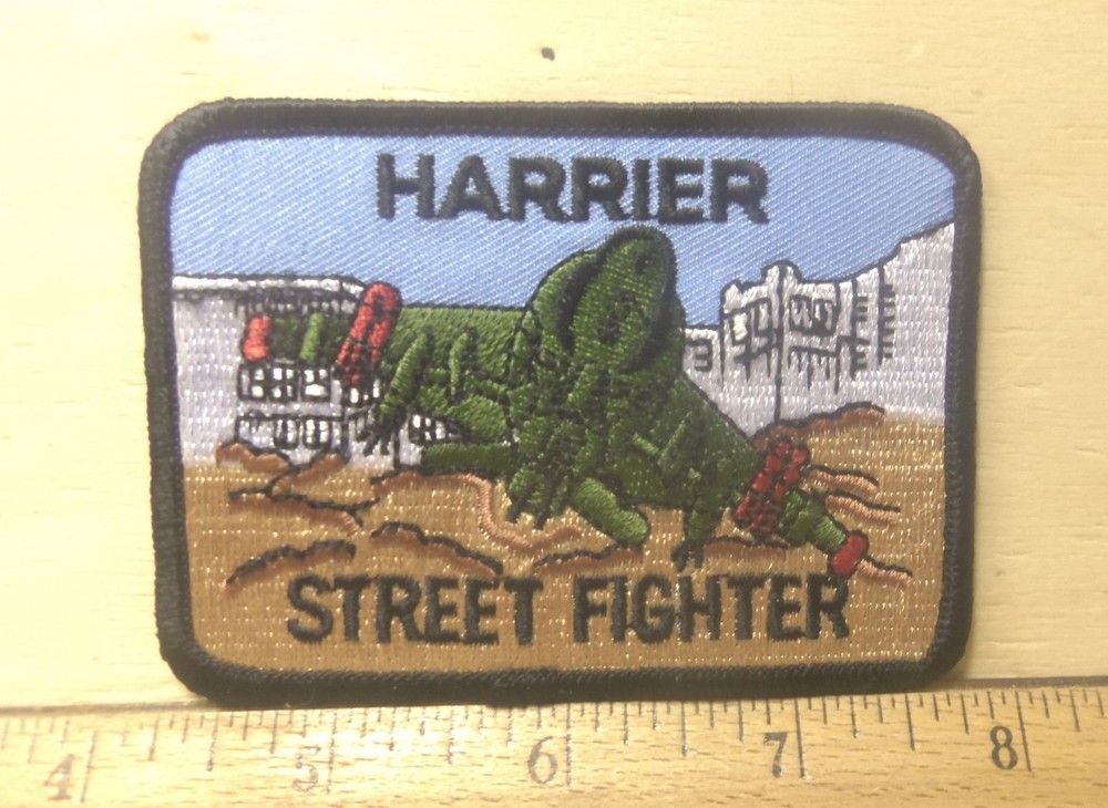 Harrier Street Fighter Embroidered Patch