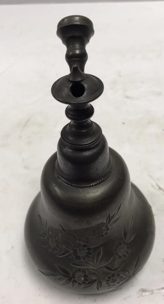 Vintage Silver Quadruple Floral Water Spray Bottle Philadelphia