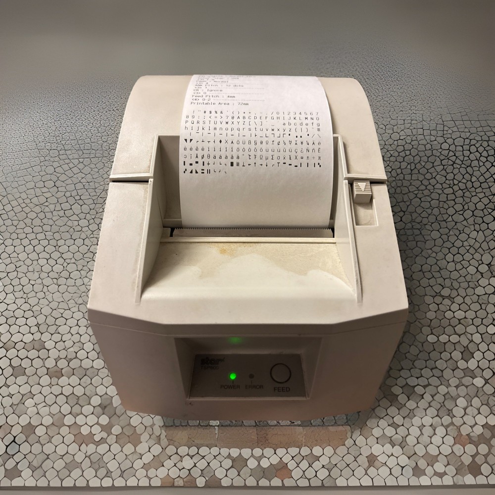 Star TSP600 613C Parallel Thermal POS Receipt Printer No Cords Unit Only