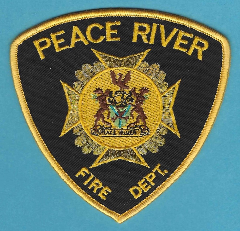 PEACE RIVER ALBERTA CANADA FIRE DEPARTMENT PATCH FLASH
