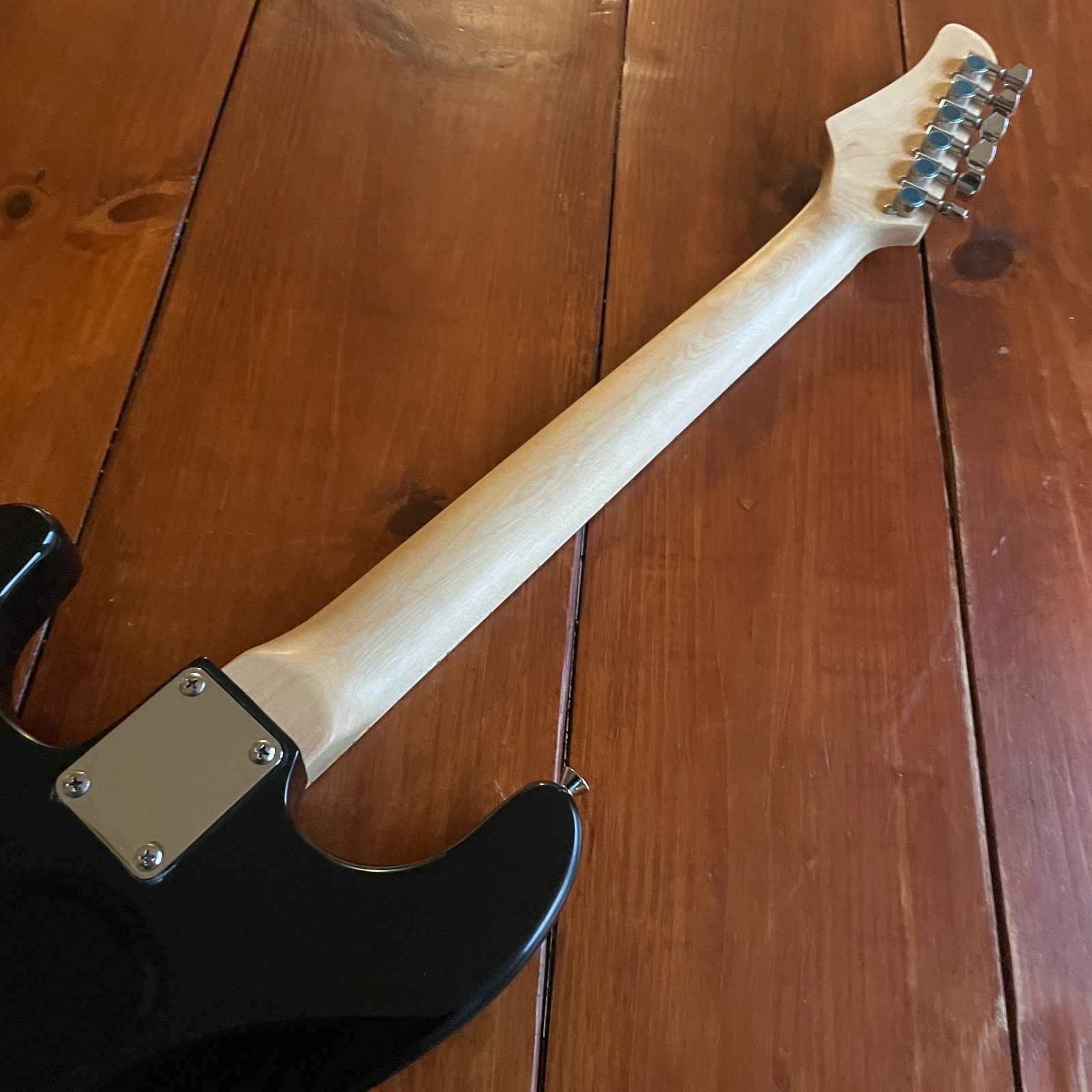 Full-Size Black Electric Guitar Starter Package with 20-Watt Amp, HSS Pickups