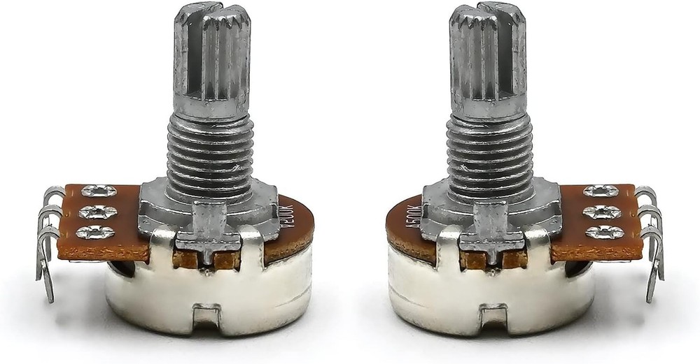 2 Tones 1 Volume 500K Potentiometer with 1 Output Jack Square Plate Split Sha...