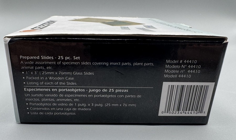 Celestron #44410 25 Prepared Microscope Slides Kit