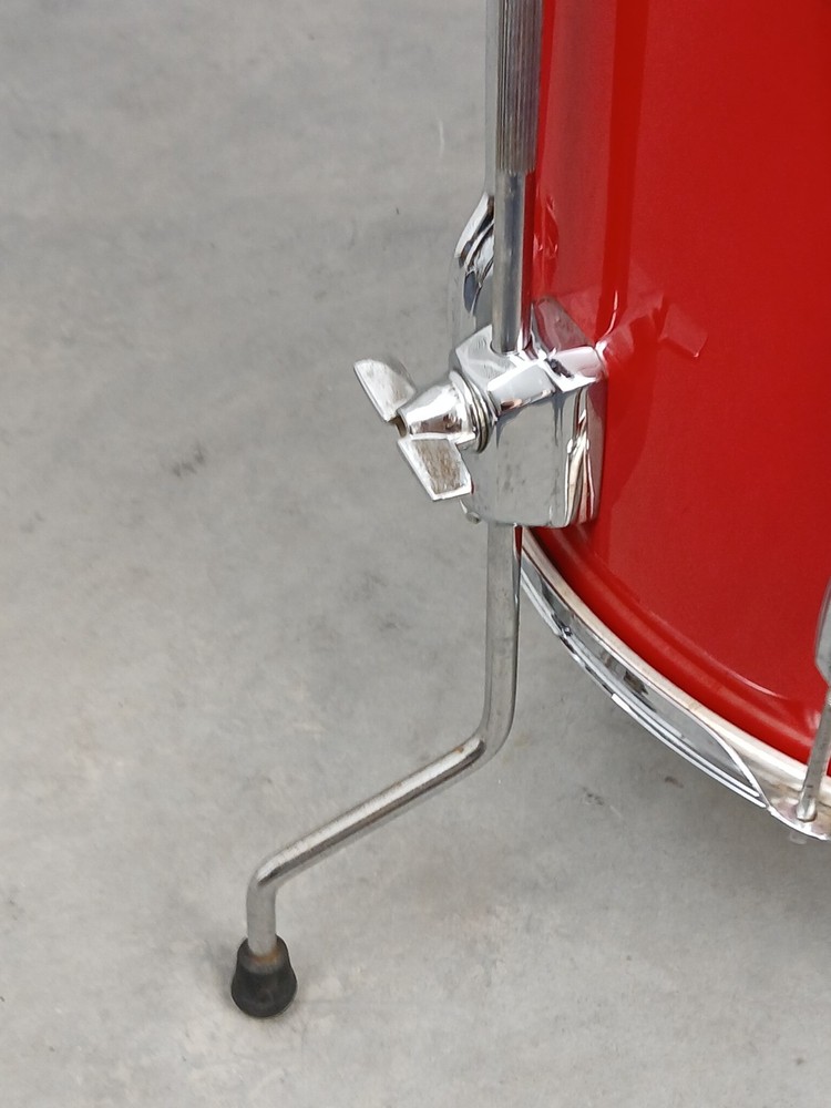 PREMIER 16" RED FLOOR TOM DRUM, ENGLAND