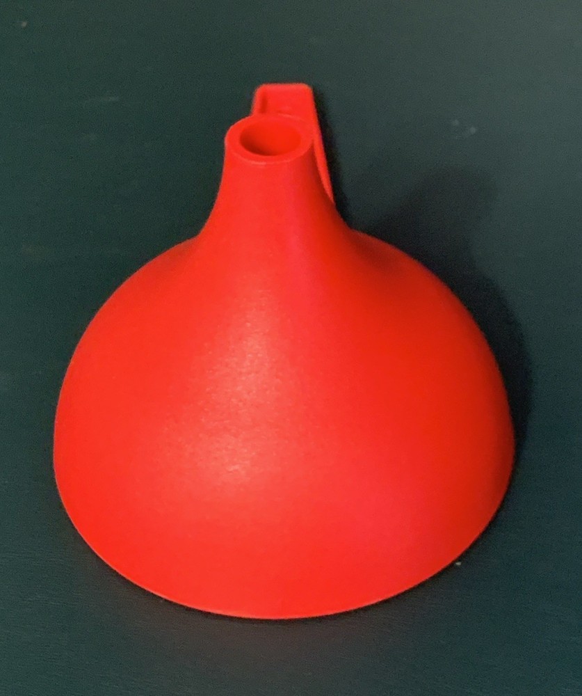 Tupperware “Hershey Kiss” Funnel Red