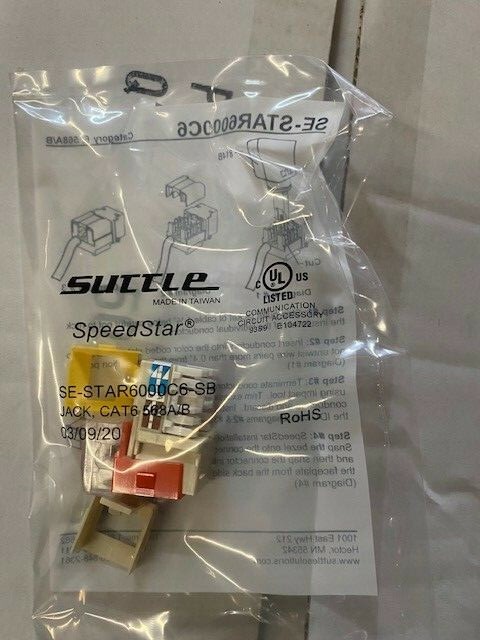 SUTTLE SPEEDSTAR SE-STAR6000C6-SB JACK CAT  - SELECT QUANTITY / BULK LOT