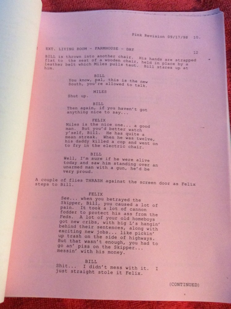 ORIGINAL SCRIPT MADE MEN JAMES BELUSHI TIMOTHY DALTON MICHAEL BEACH