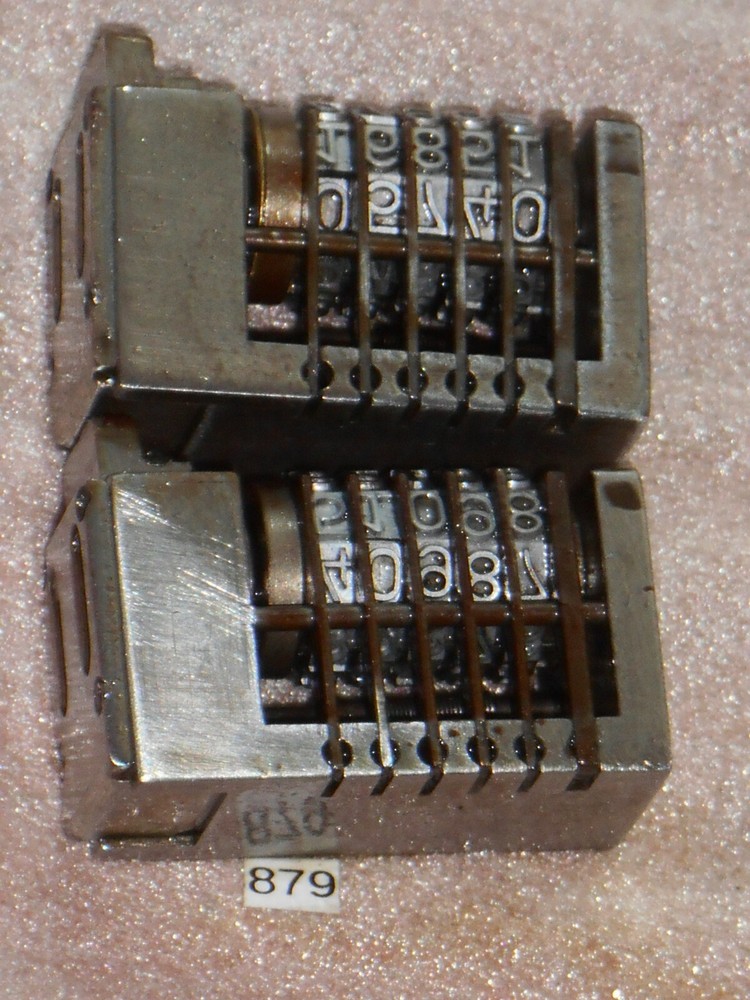 ATLANTIC | 2X letterpress numbering machine | 879
