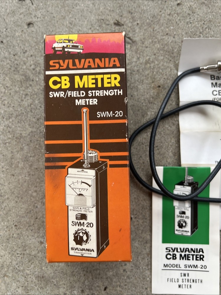 Vintage NOS Sylvania CB Meter SWM-20