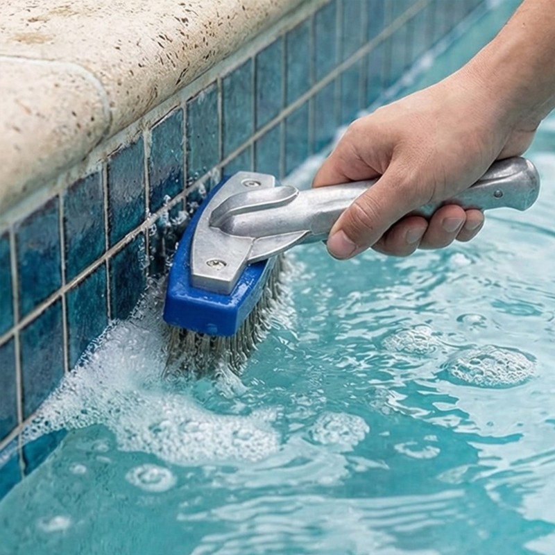 5Inch Pool Algae Detail Brush Pool Cleaning Brush for Efficient Algae Removal