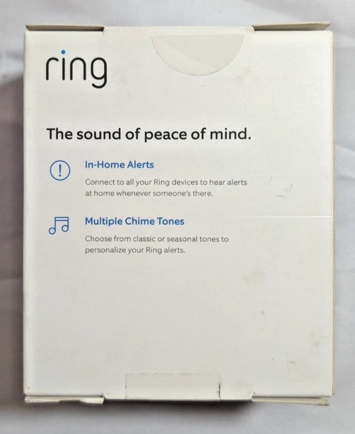 Ring Chime 2nd Generation Plug In Chime for Ring Devices/Alarm System 5F67E9