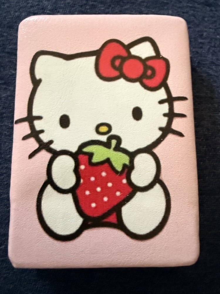 NEW HELLO KITTY With Strawberry Double sided COMPACT MIRROR