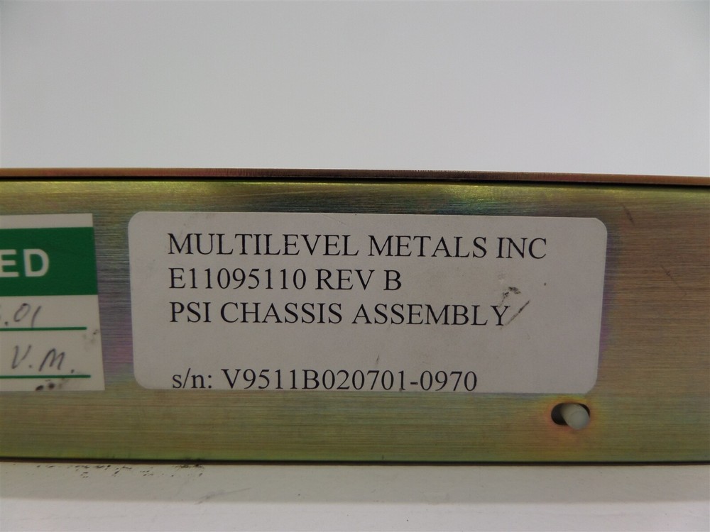 Multilevel Metals Inc E11095110 Rev B PSI Controller