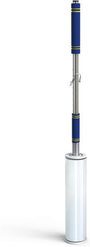 Stretch Film Dispenser Pole Holder for 2-3 Inch Rolls, 12-24 Inch Lengths