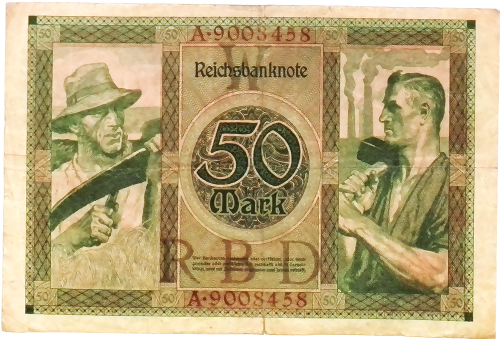 1920 Germany Weimar Republic 50 Mark Banknote