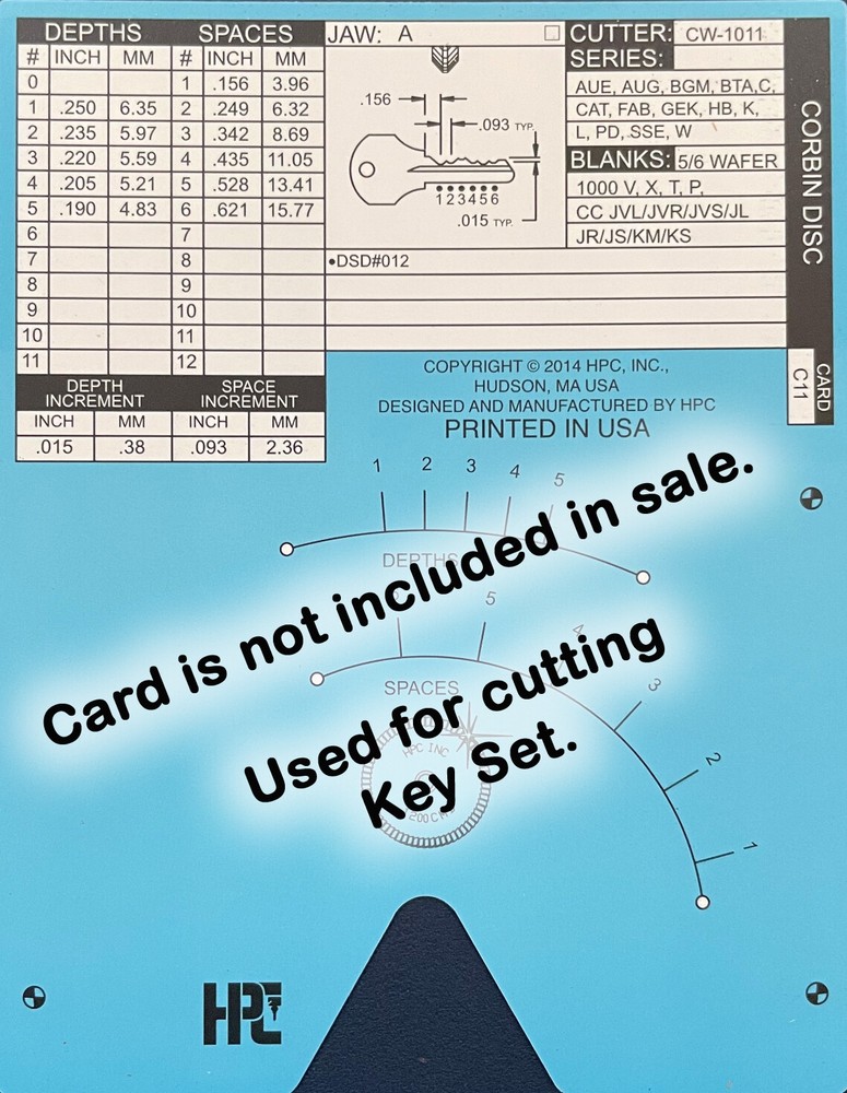 Corbin CO26 Space and Depth Keys ~ DSD#012, C11