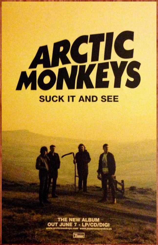 ARCTIC MONKEYS Suck It & See Ltd Ed RARE Tour Poster +BONUS Rock Poster! The Car