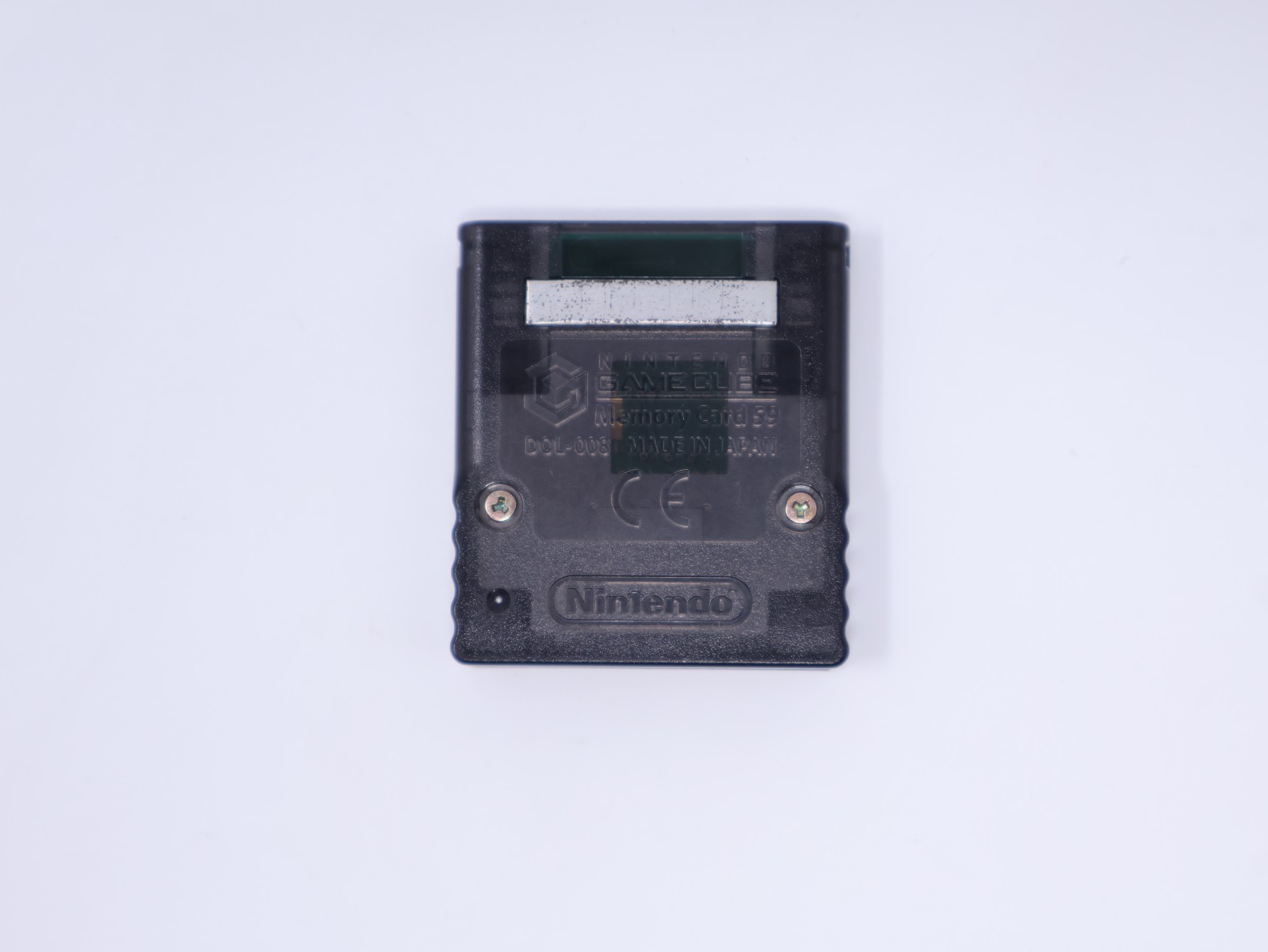 Official Nintendo Gamecube Clear Gray Pokemon Colosseum 59 Block Memory Card