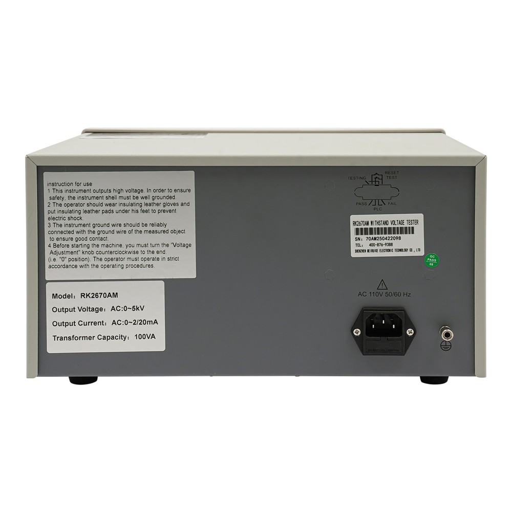 Hi-Pot Tester Insulation Resistance Testing Tool 5KV AC Withstand Tester Current