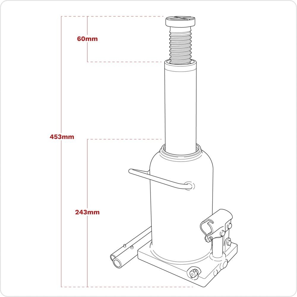 Sealey Viking Bottle Jack 20 Tonne