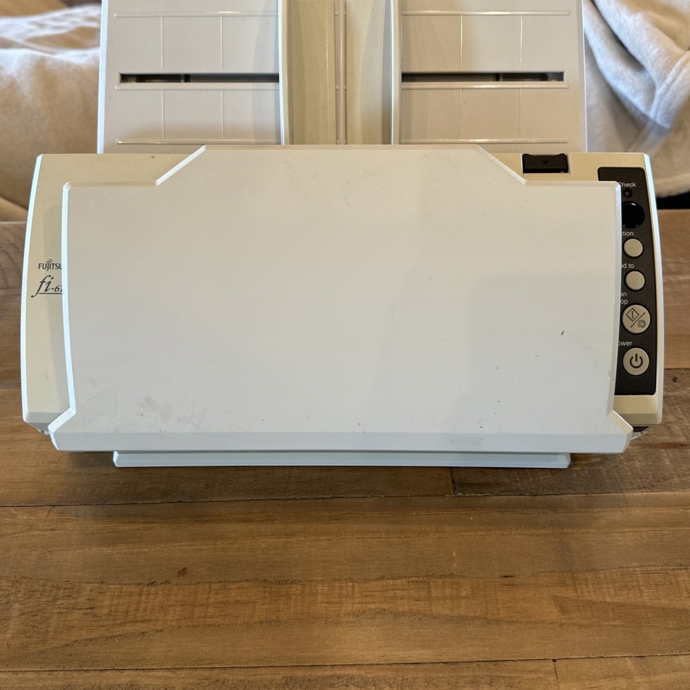 FUJITSU fi-6110 Document Scanner With Power Adapter Tested
