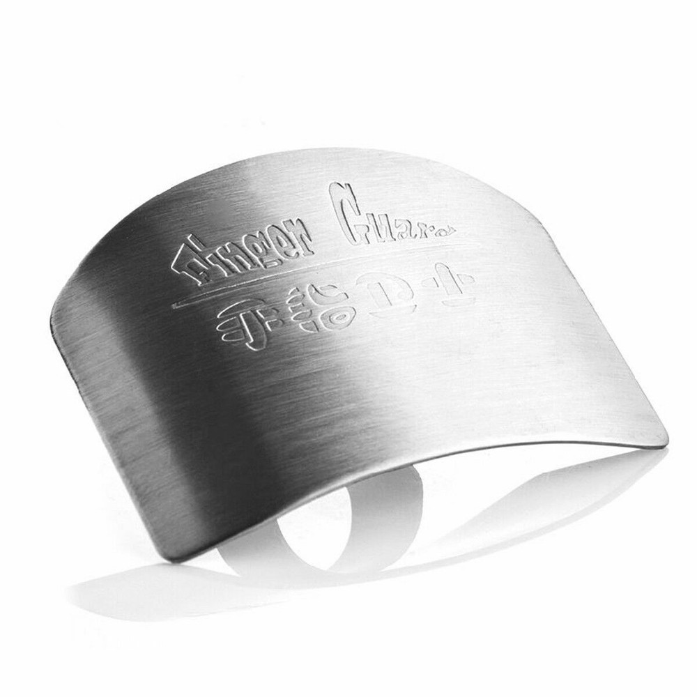 Kitchen Finger Hand Protector Guard Stainless Steel Chop Slice Shield Tools 2Pcs