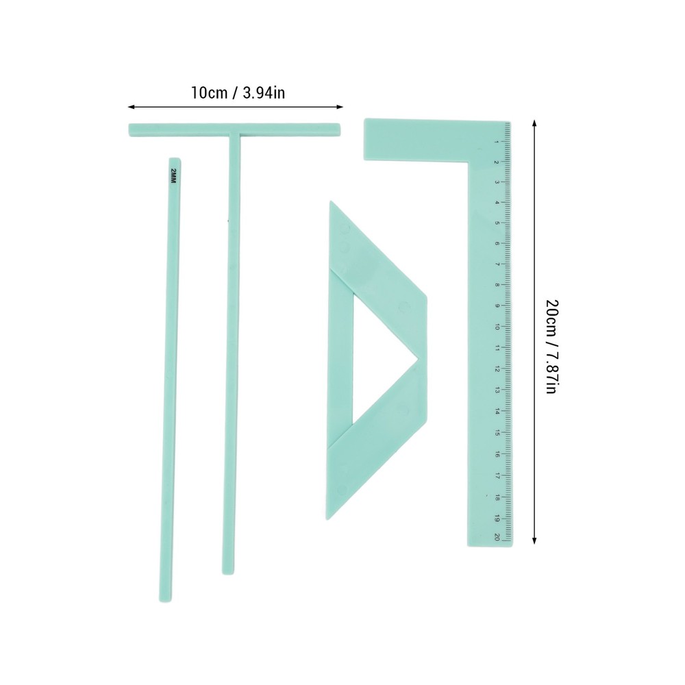 1-Comprehensive Book Binding Ruler Kit For Precise Scrapbook Crafting XEAP