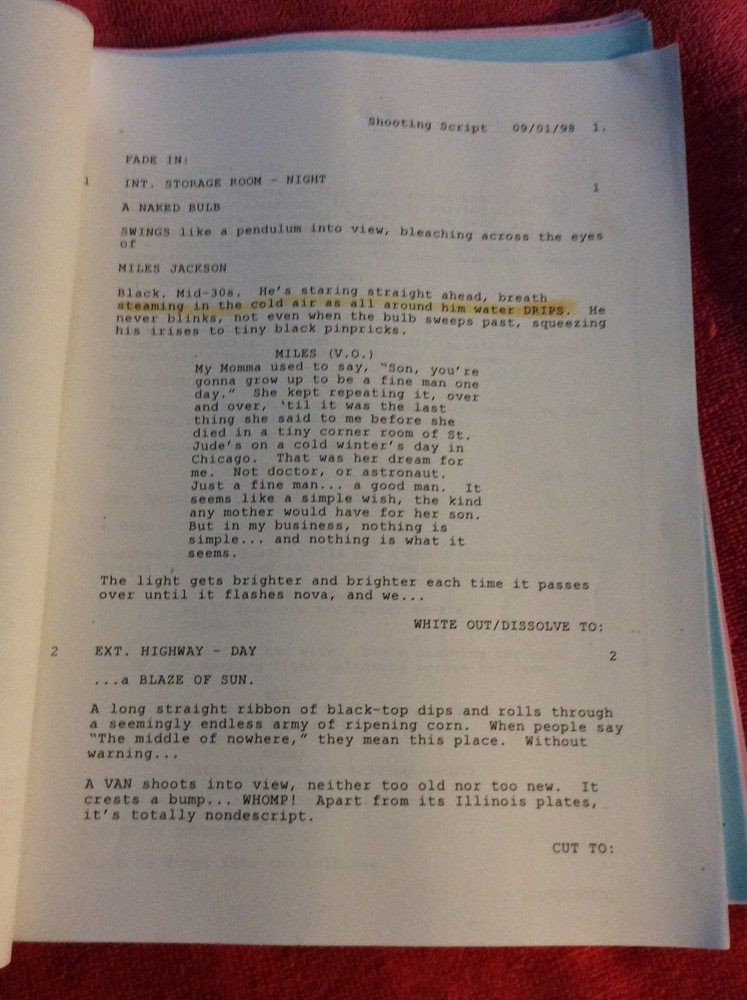 ORIGINAL SCRIPT MADE MEN JAMES BELUSHI TIMOTHY DALTON MICHAEL BEACH