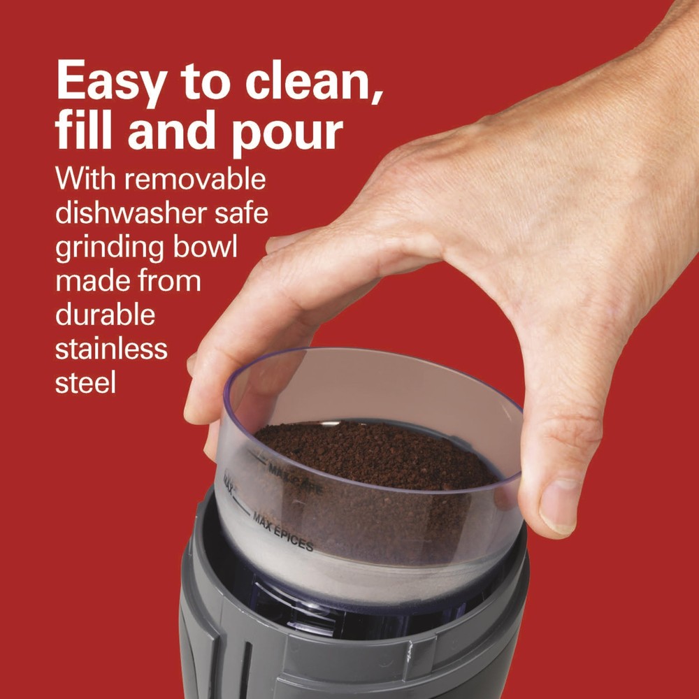 Hamilton Beach Fresh Grind Electric Coffee Grinder Black