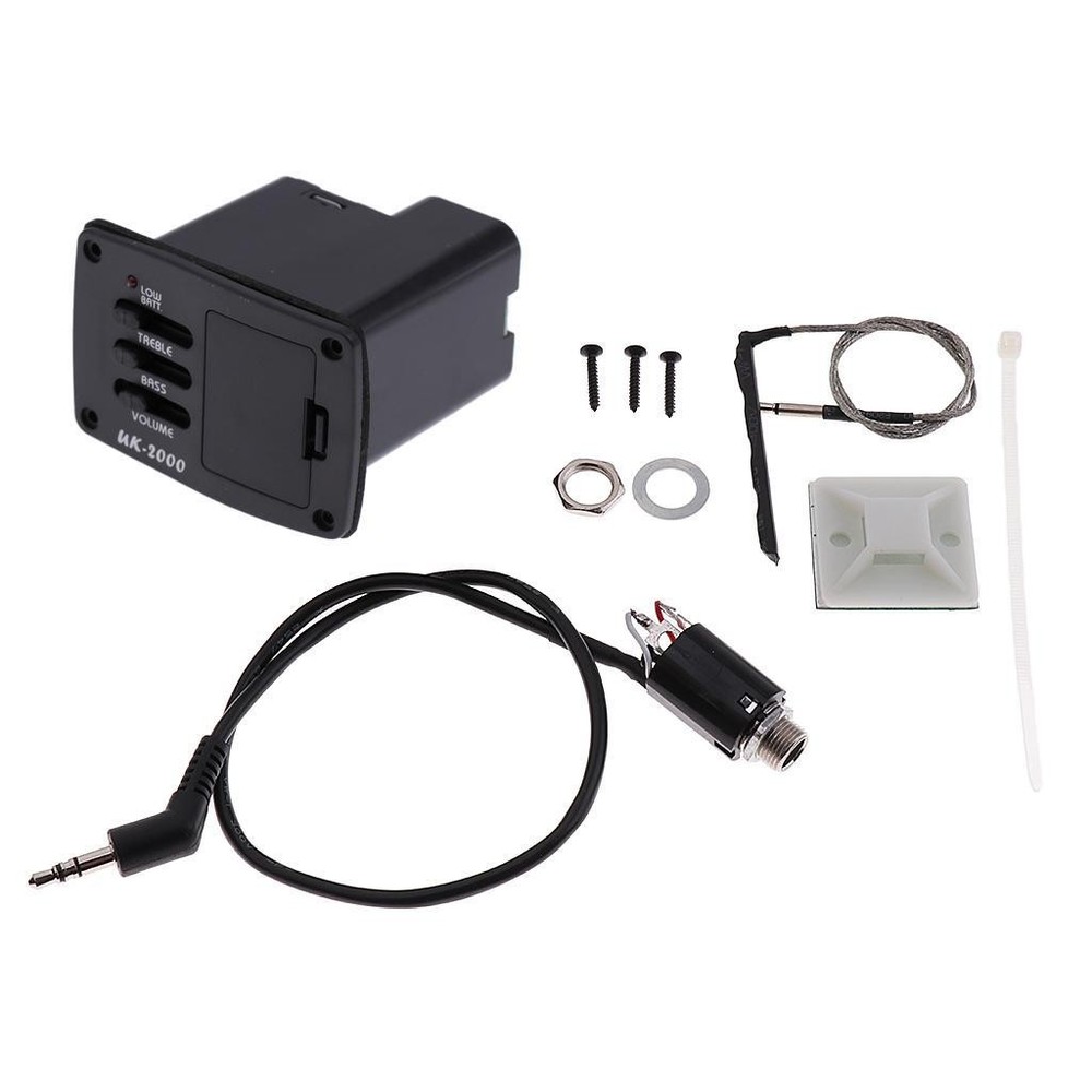 1 Set Ukulele Piezo Pickup Equalizer DIY Ukulele Accessory