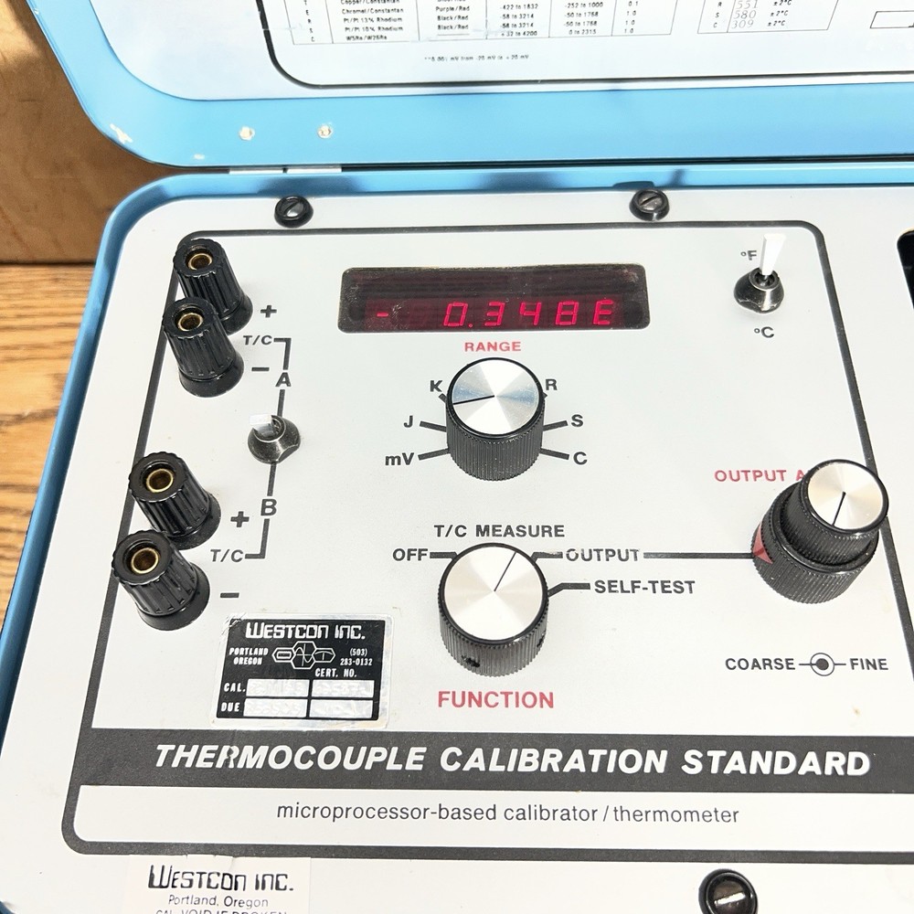 WAHL MODEL C-65 TERMOCOUPLE CALIBRATION STANDARD Microprocessor Based Calibrator