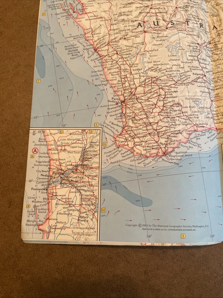 Bundle of 3 Australia Maps 1948-1963