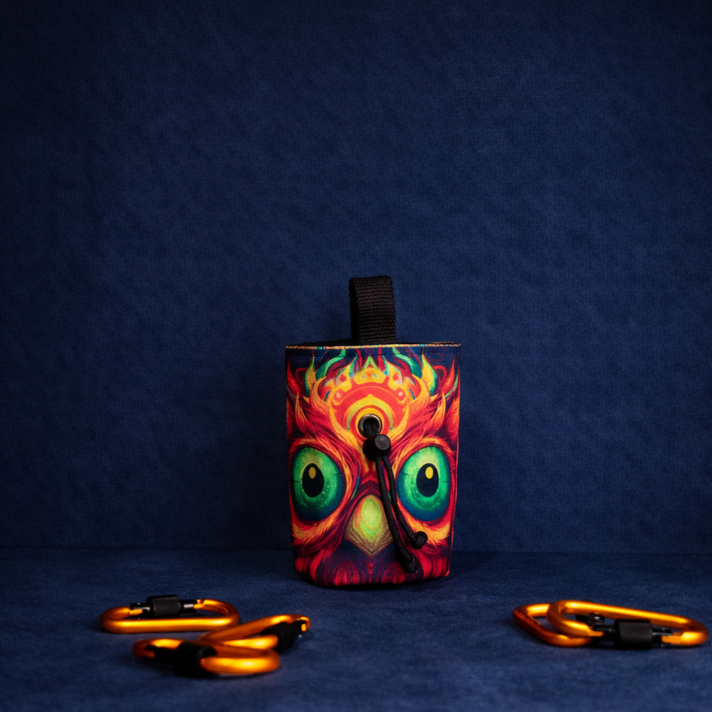 Fire Owl Chalk Bag | Ignite Your Climb