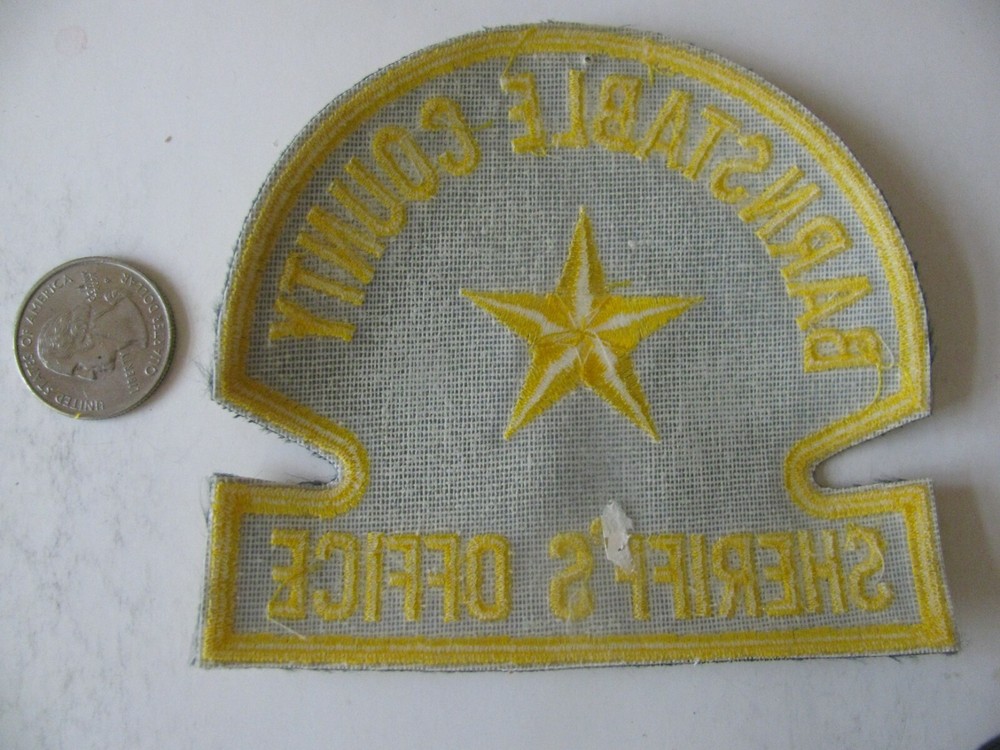 BARNSTABLE COUNTY MA MASS CAPE COD OBSOLETE DEFUNCT POLICE PATCH FREE SHIPPING