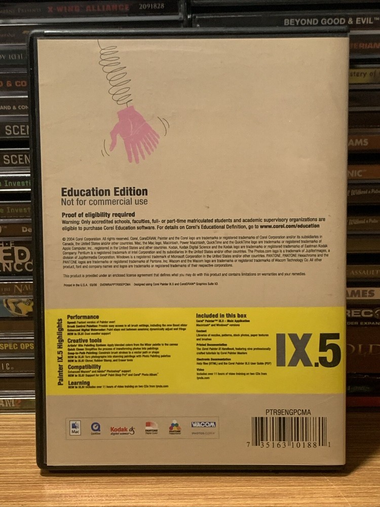 COREL Painter IX.5 | Win / Mac | Graphic Arts Education
