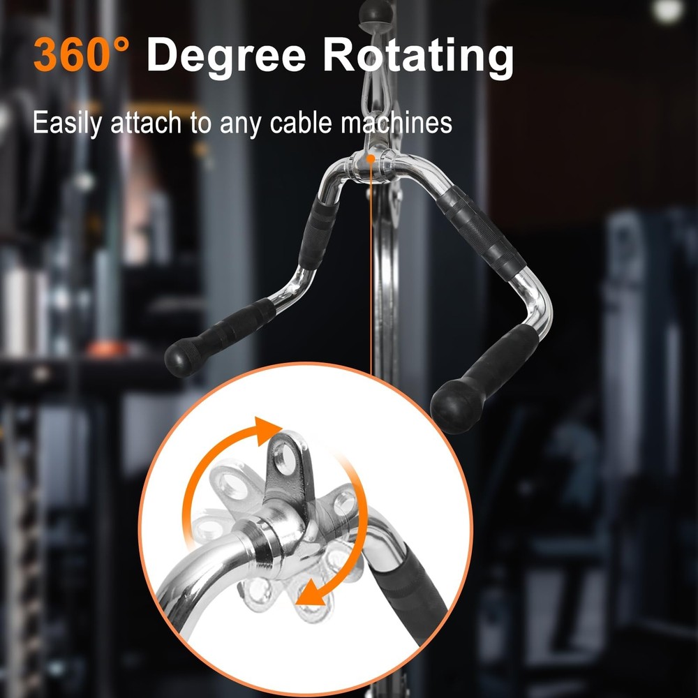 LAT Pull Down Bar Attachment: LAT Pulldown Tricep Bar for Strength Training -...