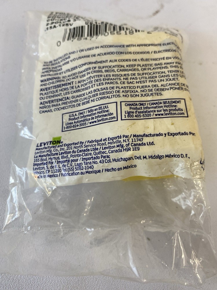 Leviton 15A Grnd Cord Connector 081-5259VY