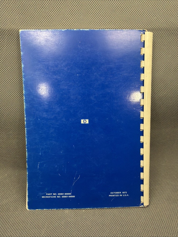 HP Model 81, HP-81, Opertating Guide