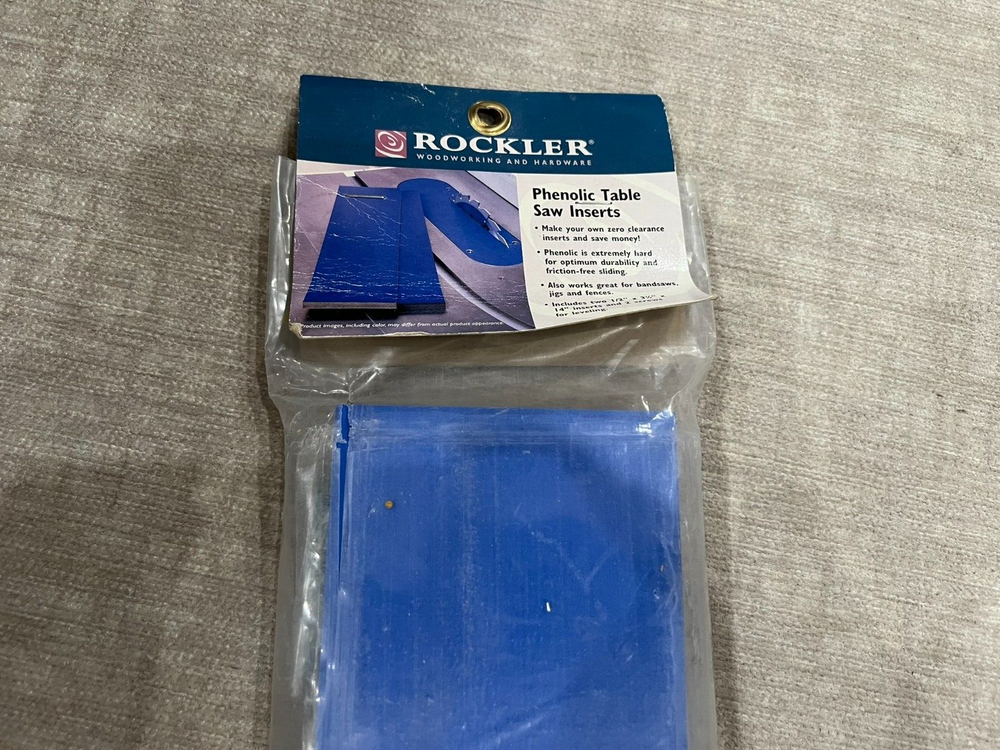 NEW / UNUSED Rockler Phenolic Table Saw Insert - Zero Clearance