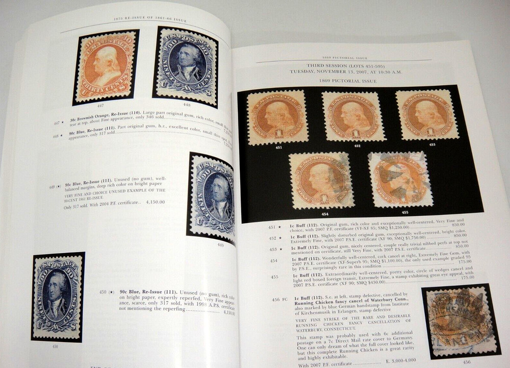 Siegel Auction Catalog United States Stamps Inverted Jenny Essays Hawaii 2007