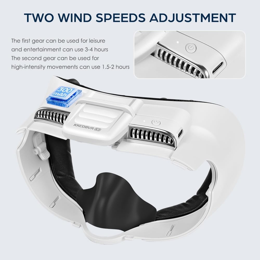 K3 Interface for Quest 3 with PU Leather Face Pad, Reduces Lens Fogging