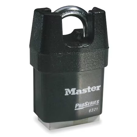Master Lock 6321Ka Padlock, Keyed Alike, Partially Hidden Shackle, Rectangular