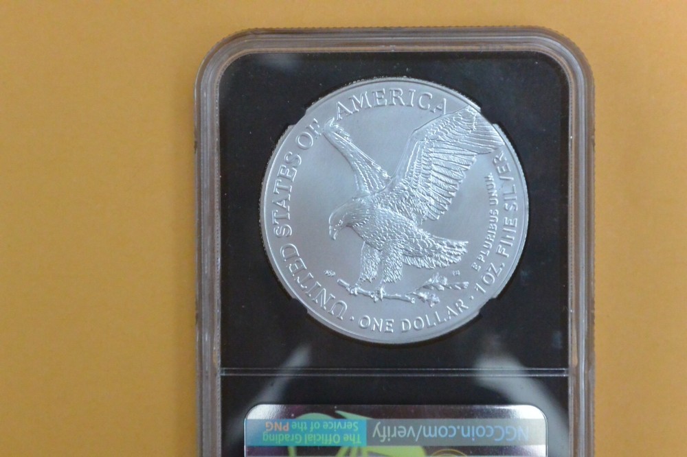 2023 American Silver Eagle First Day Issue NGC MS70 David Ryder Signed