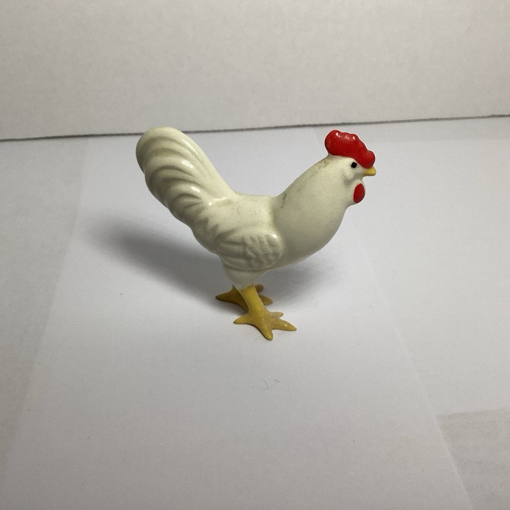 Ceramic Rooster Miniature Figurine
